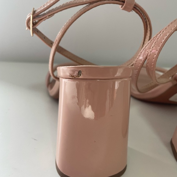 ASOS DESIGN Neva barely there heeled sandals in beige Size 10 - Picture 6 of 10